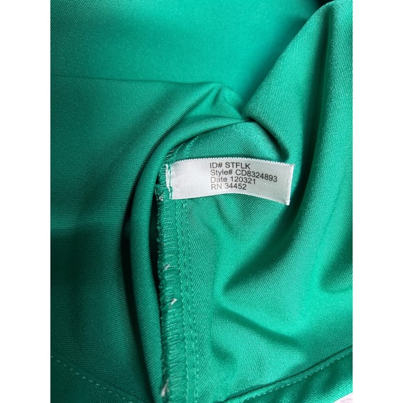 ClimateRight by Cuddl Duds Top Baby Grass Green V Neck Short Sleeve Size S - Picture 8 of 9